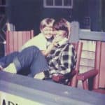 My mom and me, circa 1979? and probably the last photo taken of us together.