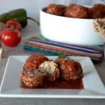 cremini and pork meatballs
