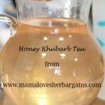 honey rhubarb tea