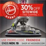 Mamalovesherbargains.com Hoover 30% off promocode FRIENDS14 @hoover.com
