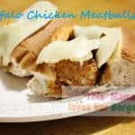 buffalo chicken meatball grinder