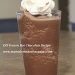 DIY frozen hot chocolate recipe finished