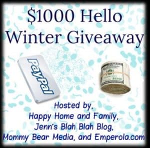 hello winter cash giveaway