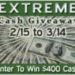 extreme cash 400 giveaway
