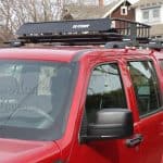 curt roof mount cargo basket mounted