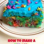 tie dye cake finished