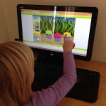 four year old playing reading eggs