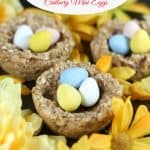 banana oatmeal easter nests cadbury mini eggs