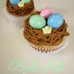 bird nest cupcakes