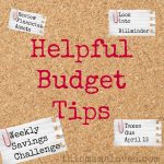 helpful budget tips