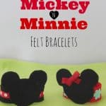 mickey minnie mouse felt bracelets
