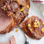 pomegranate pineapple glazed hamtitle