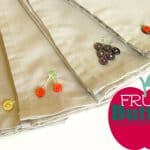 button-craft-button-fruit-cloth-napkins