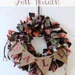 Fabric Scrap Fall Wreath
