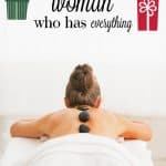 woman who has everything label