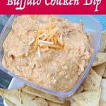 Slow Cooker Game Day Sweet & Spicy Buffalo Chicken Dip- This Mama Loves