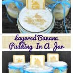 Layered Banana Pudding In A Jar pin