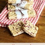 Homemade Baby Cereal Bars with Fruit