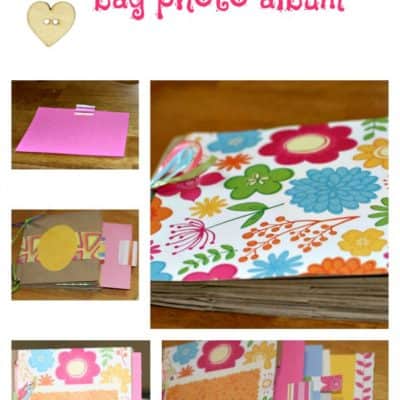 Make a Paper Lunch Bag Photo Album #DIY #Craft