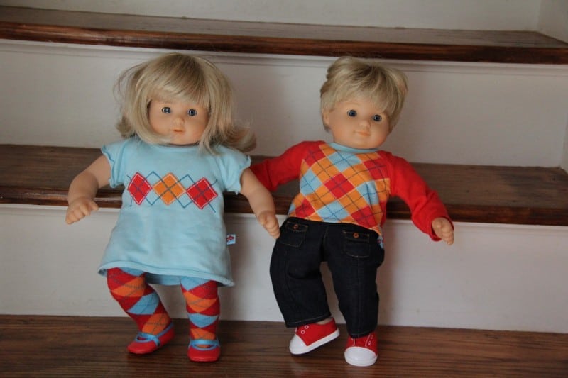 American Girl Bitty Twins boy girl blonde