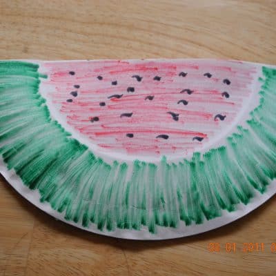 Kids Frugal Fun: Watermelon Tambourine