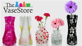 2 FREE Expandable Vases- beautiful prints and colors! FREE Shipping!