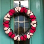 argyle wreath on door