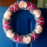 felt heart wreath