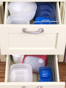 food storage container organization