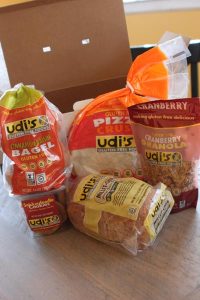 Udi's gluten fee foods bagels pizza crust cookies granola