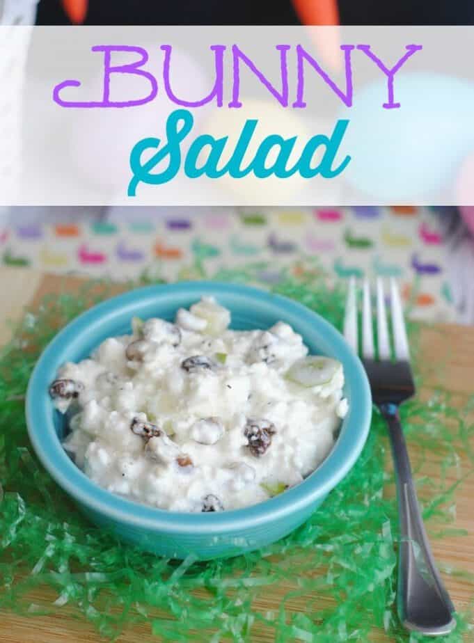 Bunny Salad aka White Rabbit Salad for Easter from This Mama Loves