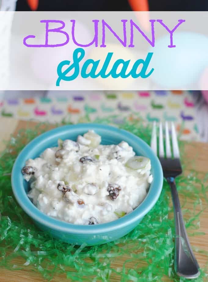 Bunny Salad aka White Rabbit Salad for Easter from This Mama Loves