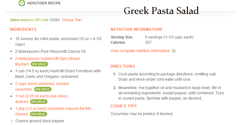 Greek Pasta Salad Recipe with Hunts Diced Tomatoes