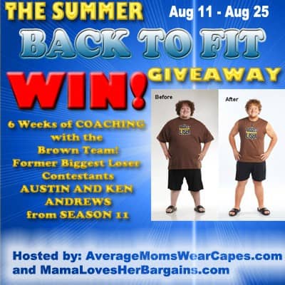 Back to Fit Biggest Loser Giveaway