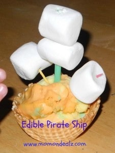 Edible Pirate Ships & DIY Pirate Hooks for Talk Like a Pirate Day