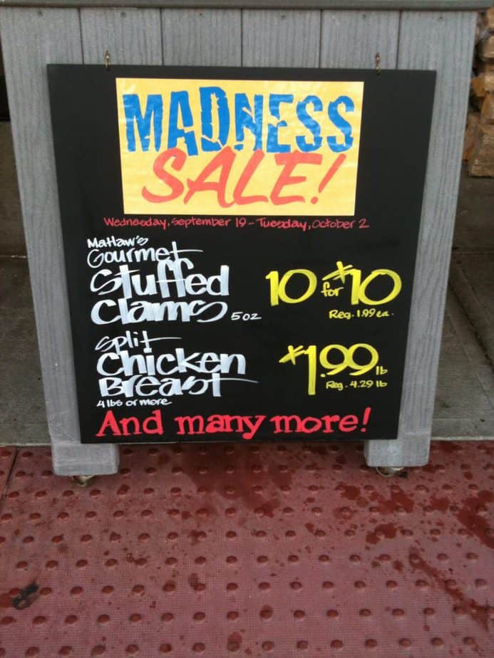 whole foods madness sale