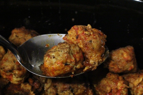 buffalo chicken meatballs