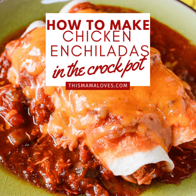 Crockpot Chicken Enchiladas