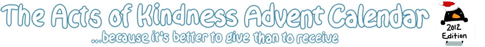 the acts of kindness advent calendar