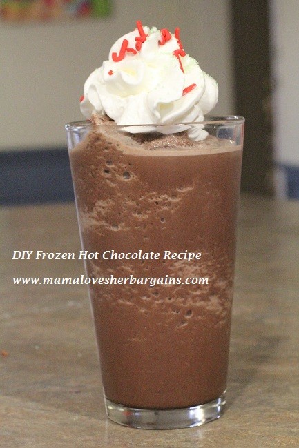 DIY frozen hot chocolate recipe finished