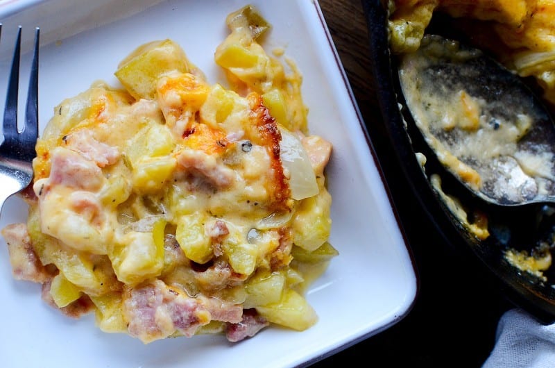 Leftover Ham and Scalloped Potatoes au Gratin with White Wine (Recipe ...