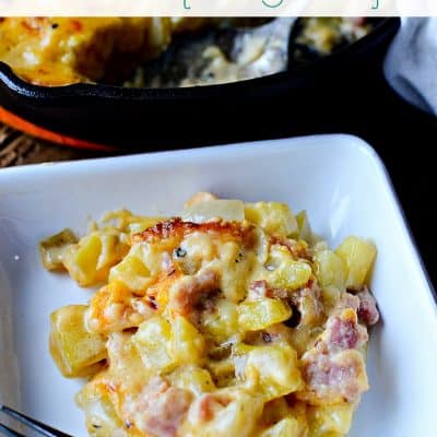 Leftover Ham and Scalloped Potatoes au Gratin with White Wine (Recipe)