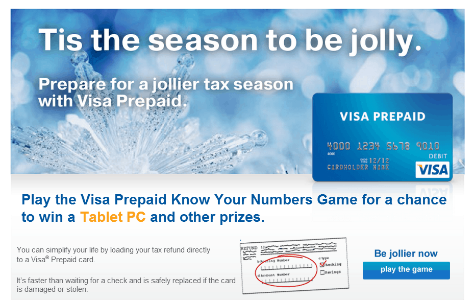 visa know your numbers game visa know your numbers game