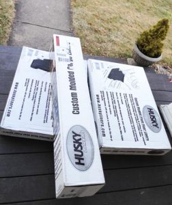 Husky Liner mats delivered hours before the blizzard hit.  