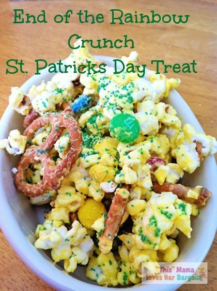 end of the rainbow crunch st patricks day treat