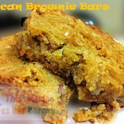 Pecan Brownie Bars