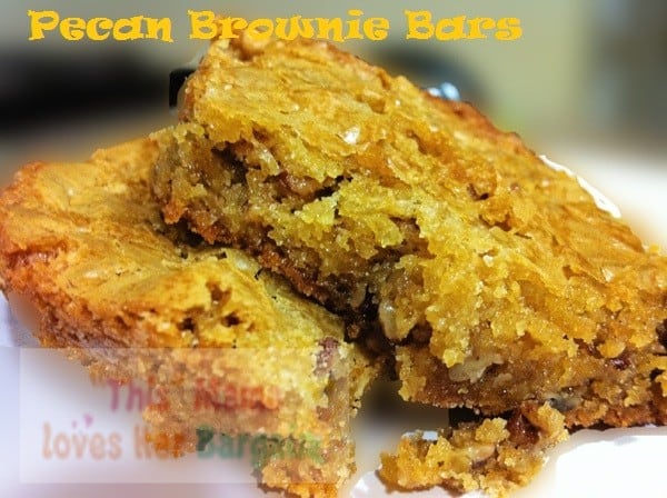 pecanbrownie bars