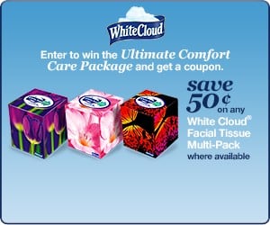 Surviving “Sniffles” Season (and the White Cloud Ultimate Comfort Sweepstakes)