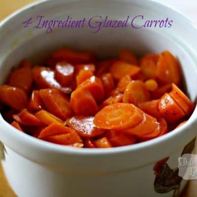 4 ingredient glazed carrots