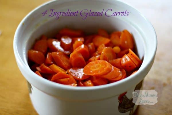 4 ingredient glazed carrots